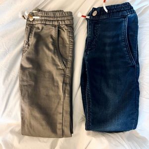 Mini Boden Jersey Skinny Pants Duo